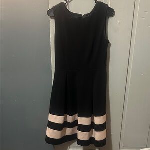 Calvin Klein Black and Cream Formal Kids Dress